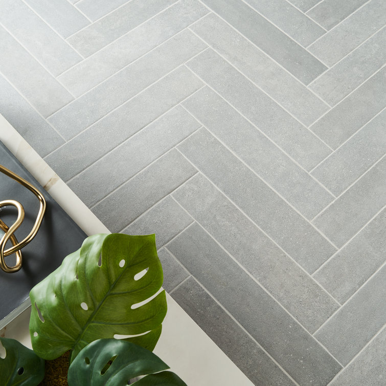 Sanskrit Herringbone 4" x 19" Matte Porcelain Subway Tile