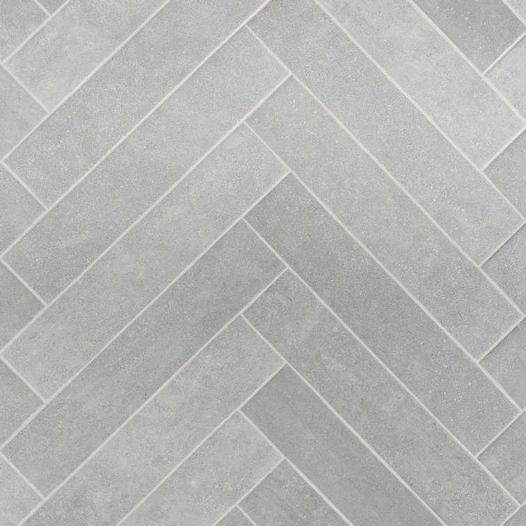 Sanskrit Herringbone 4" x 19" Matte Porcelain Subway Tile