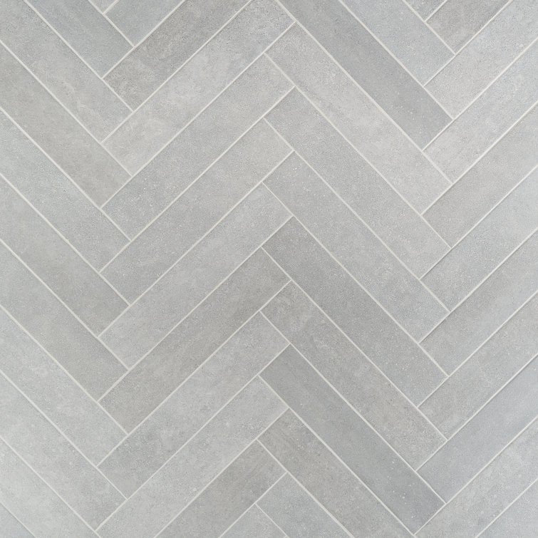 Sanskrit Herringbone 4" x 19" Matte Porcelain Subway Tile