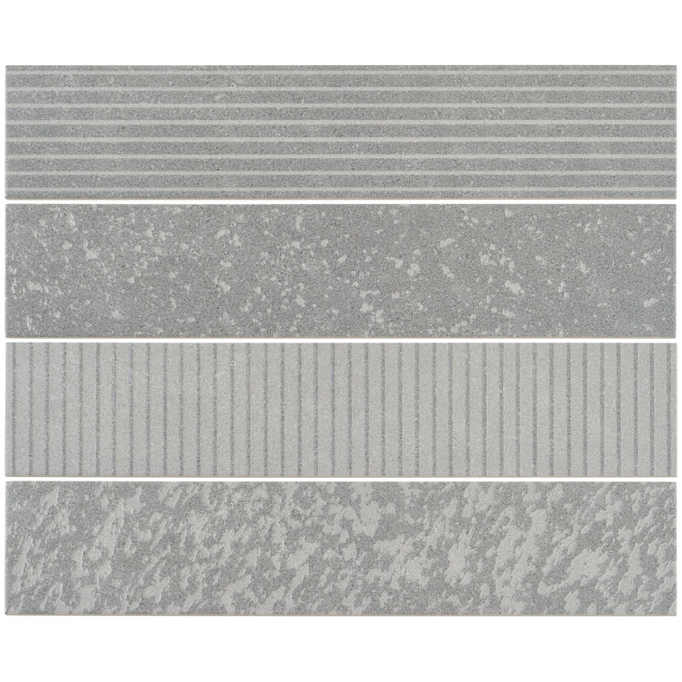 Lannister Matte Gray Porcelain Rectangular Subway Tile