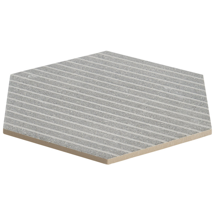 Gray Hexagon Matte Porcelain Wall and Floor Tile