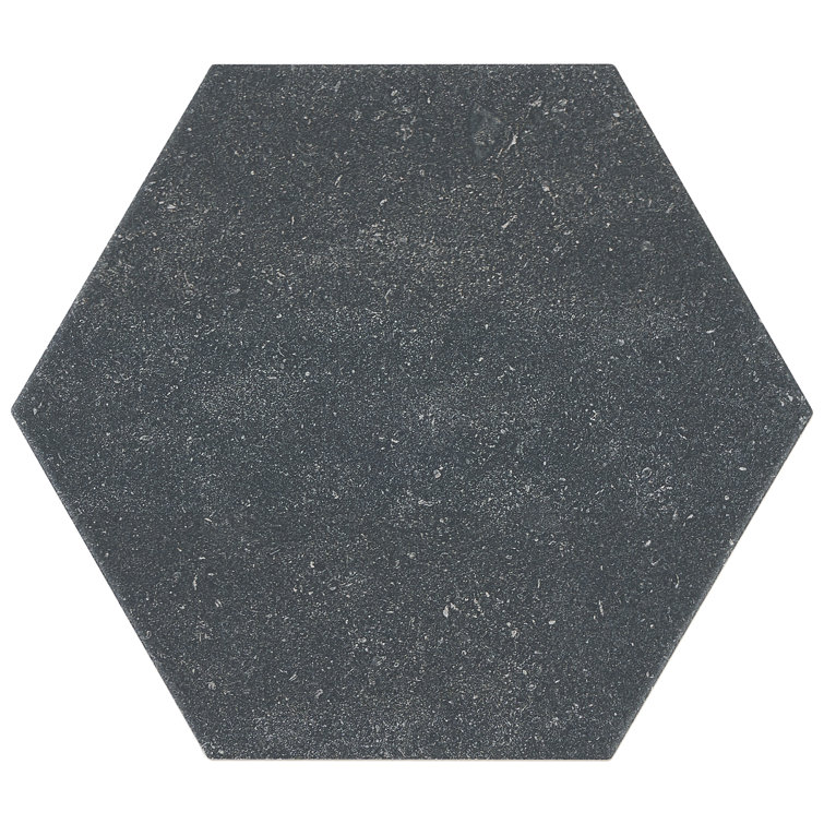Lannister Matte Gray Hexagonal Porcelain Floor and Wall Tile