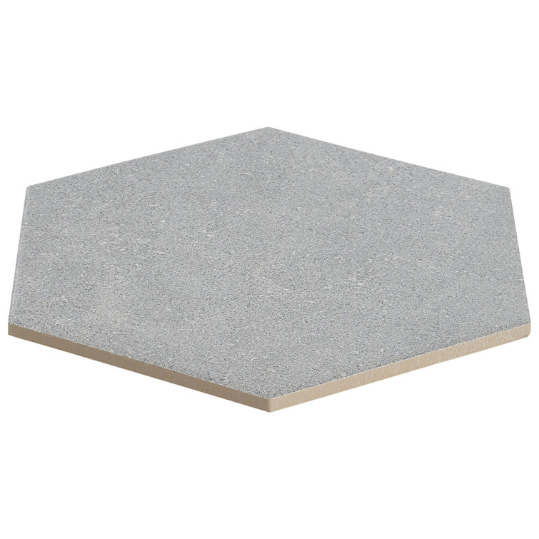 Lannister Gray Matte Hexagonal Porcelain Floor and Wall Tile