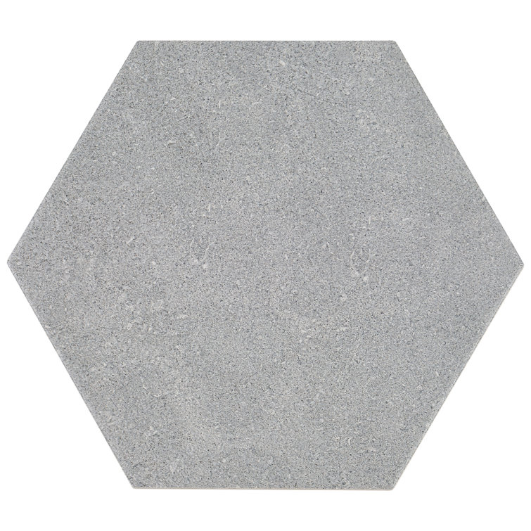 Lannister Gray Matte Hexagonal Porcelain Floor and Wall Tile