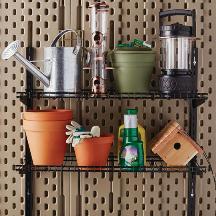Heavy Duty Black Metal Wall Mounted Storage Shelves