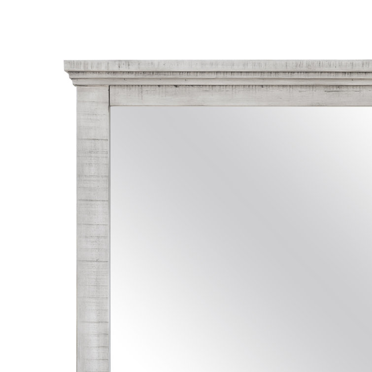 Crossing Barn Wood Rectangular Traditional Wall Mirror