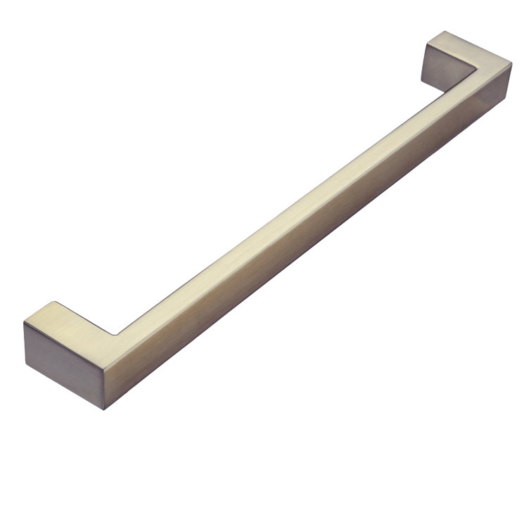 Architectural Satin Brass 12" Appliance Bar Pull with Mounting Hardware