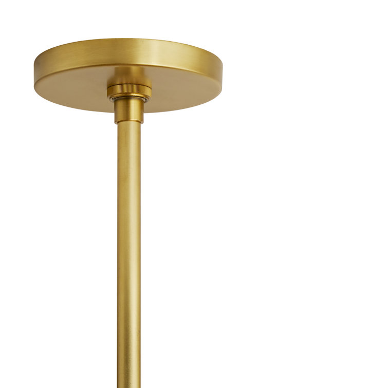 Ingrid 31" Brass and Glass Indoor/Outdoor Bowl Pendant