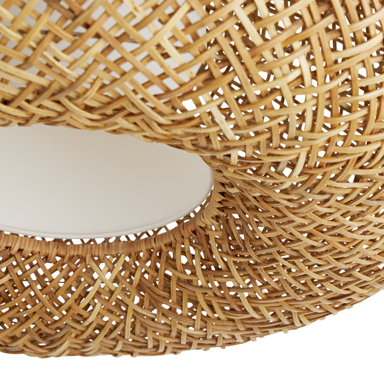 Ingrid 31" Brass and Glass Indoor/Outdoor Bowl Pendant