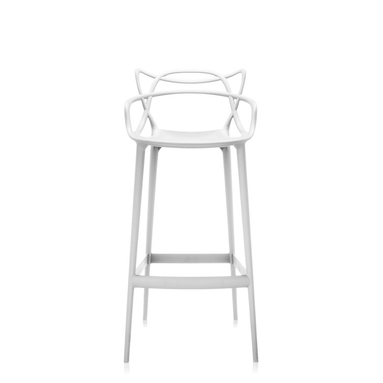 Eco-Friendly Masters Inspired 65cm White Bar Stool