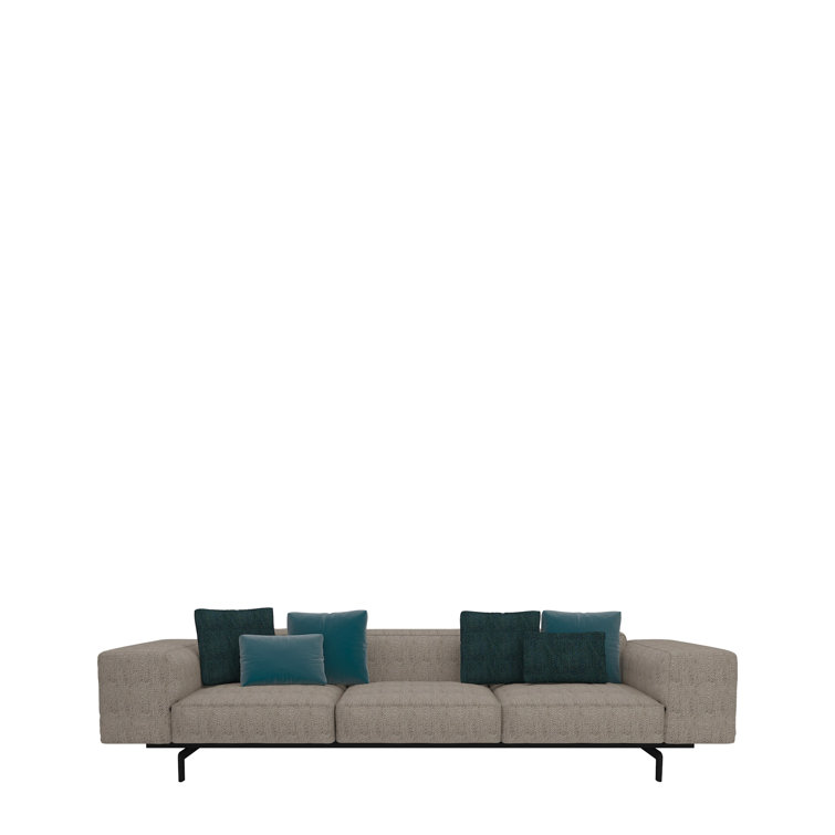 Largo 116" Gubbio Sand 3-Seater Sofa by Piero Lissoni