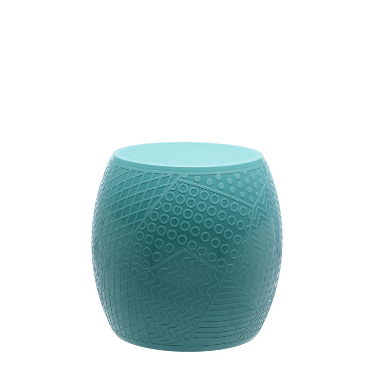 Alessandro Mendini Inspired Petroleum Green Technopolymer Roy Stool