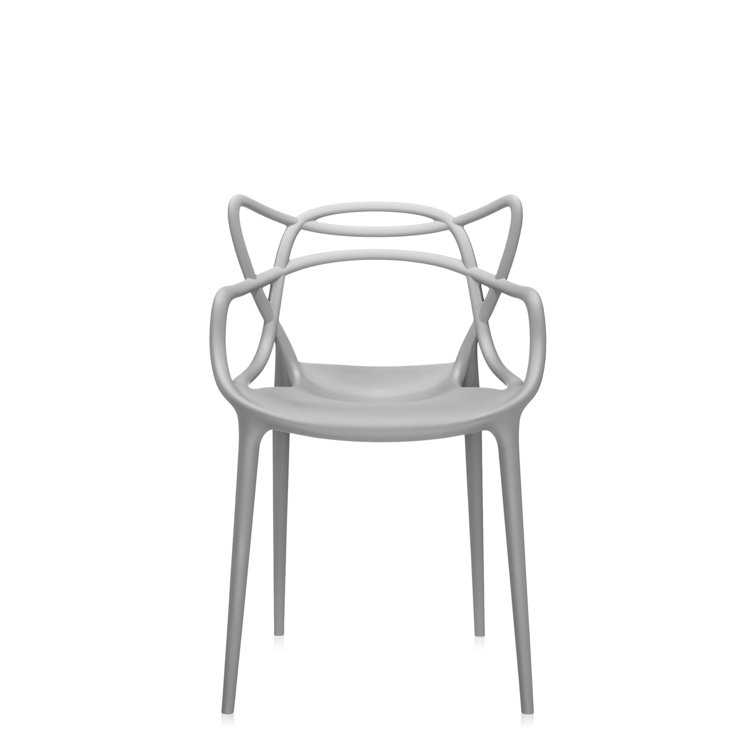 Starck & Quitllet Midcentury Modern Masters Gray Indoor-Outdoor Chair