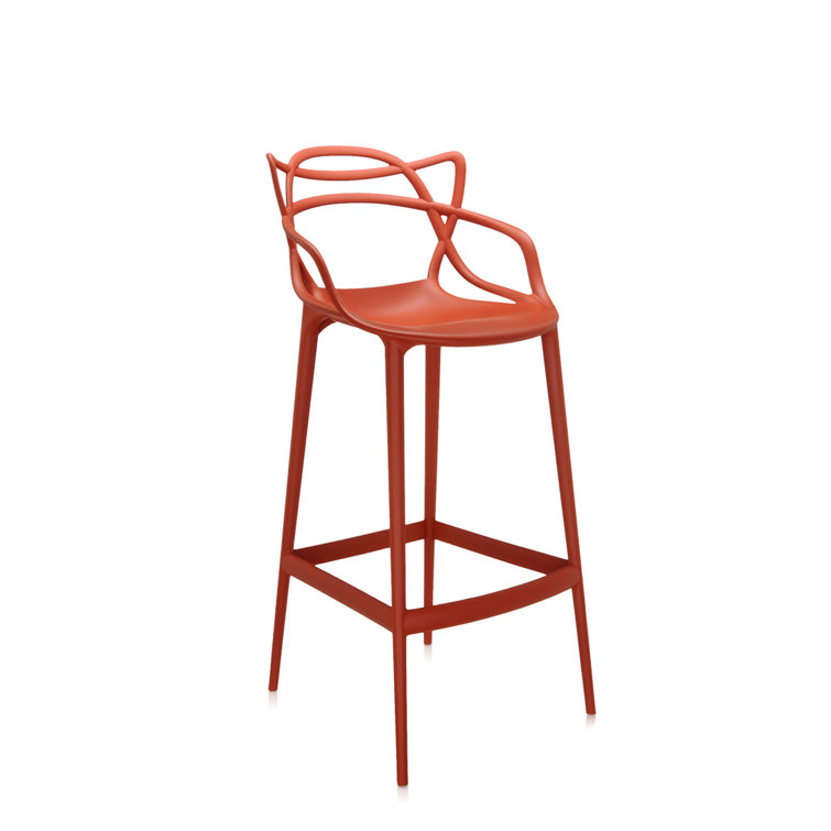 Starck & Quitllet Rusty Orange Acrylic Masters Bar Stool