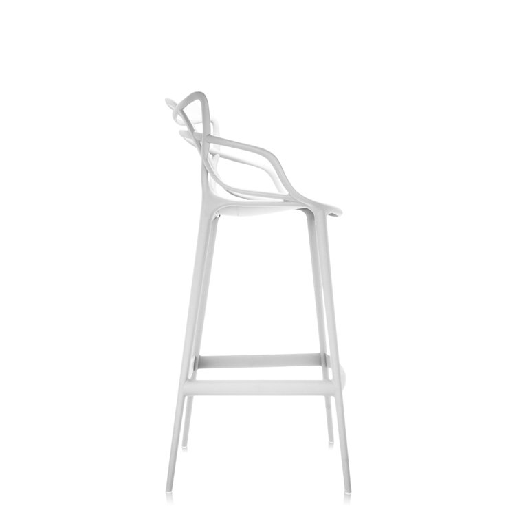 Eco-Friendly Masters Inspired 65cm White Bar Stool