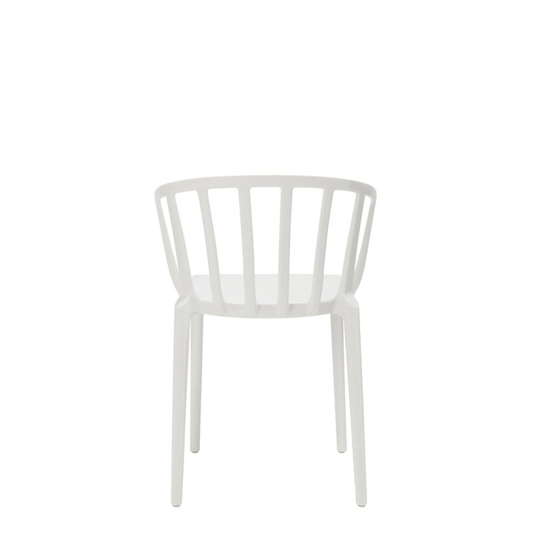 Venice White Classic Indoor/Outdoor Plastic Arm Chair