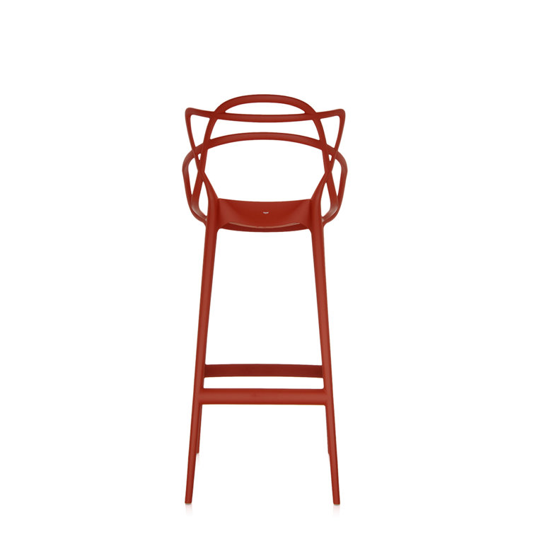 Starck & Quitllet Rusty Orange Acrylic Masters Bar Stool