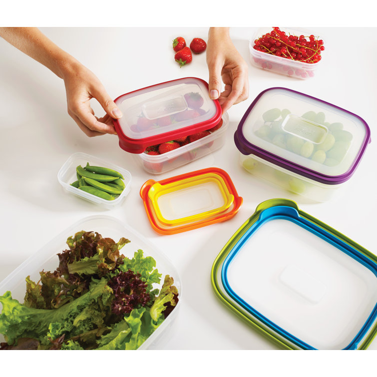 Joseph Joseph 12-Piece Clear Plastic Nesting Food Storage Set