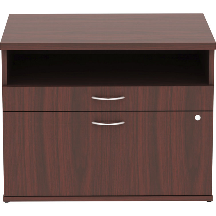 Sleek 29.5'' Stainless Steel 4-Drawer Lateral File Credenza