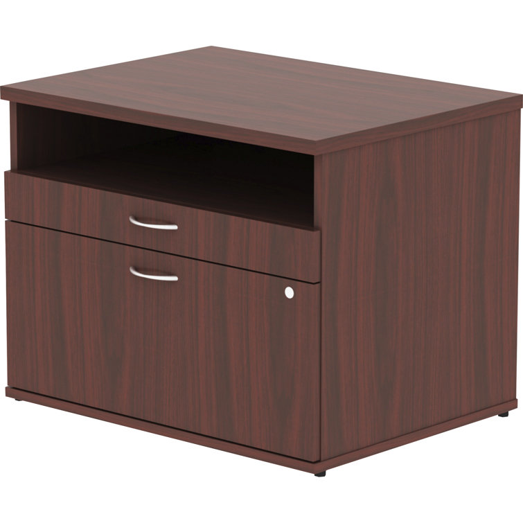 Sleek 29.5'' Stainless Steel 4-Drawer Lateral File Credenza
