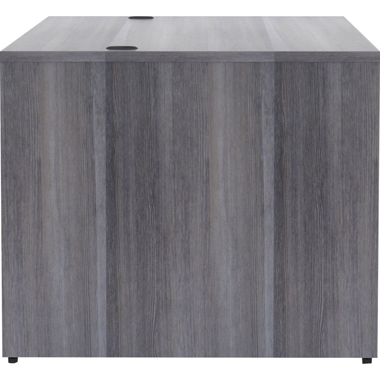 Essentials Weathered Charcoal Laminate 72" Desk Shell