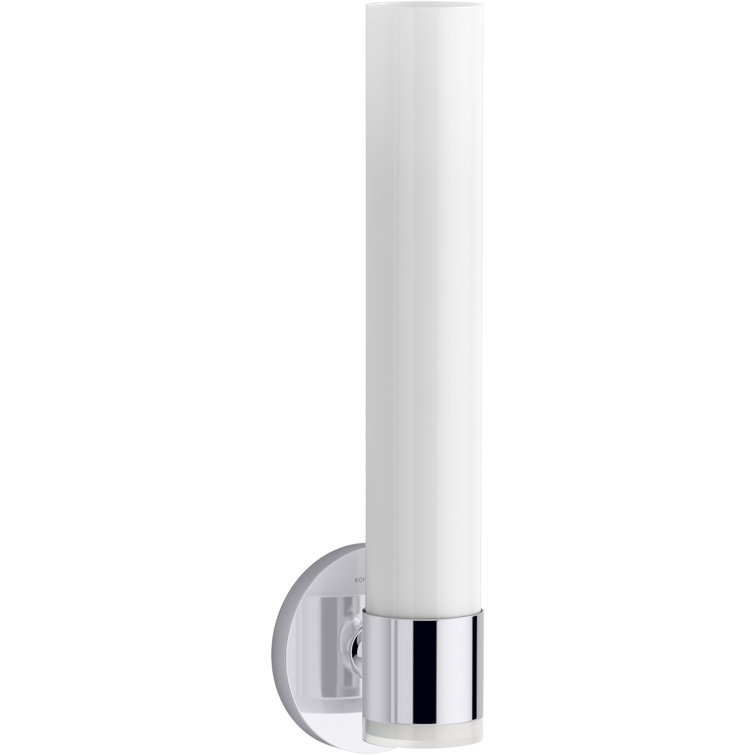Polished Chrome 17" Tube Bathroom Wall Sconce