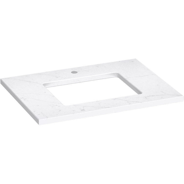 Silestone Quartz 31-Inch Vanity Top with Rectangular Cutout