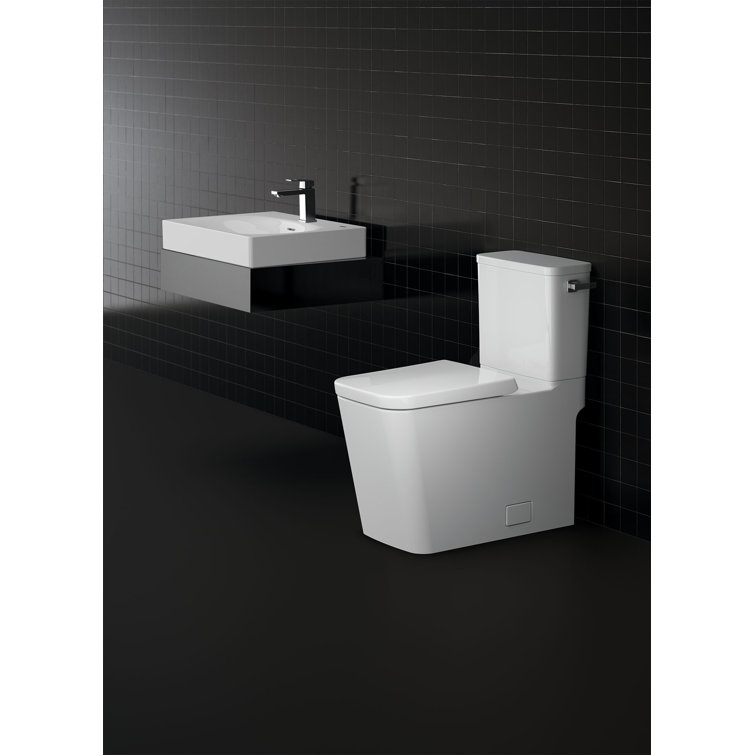 Alpine White Elongated Closed Front Toilet Seat with Lid