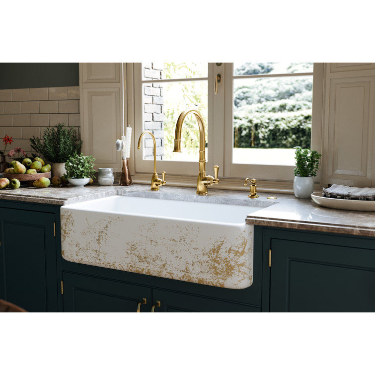 Polished Nickel Traditional Pull-Down Kitchen Faucet