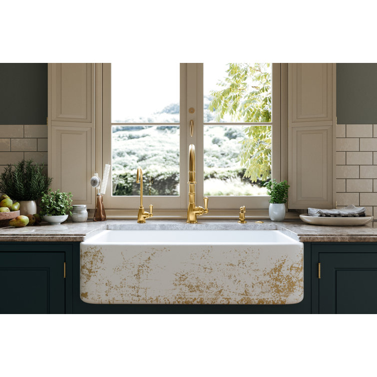 Polished Nickel Traditional Pull-Down Kitchen Faucet