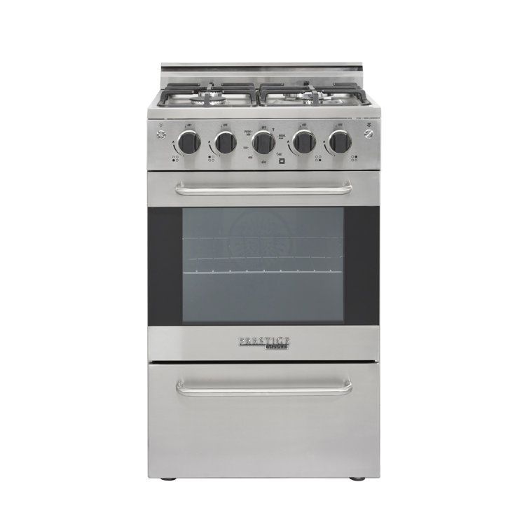 Prestige 20" Stainless Steel Freestanding Gas Range with Convection Oven