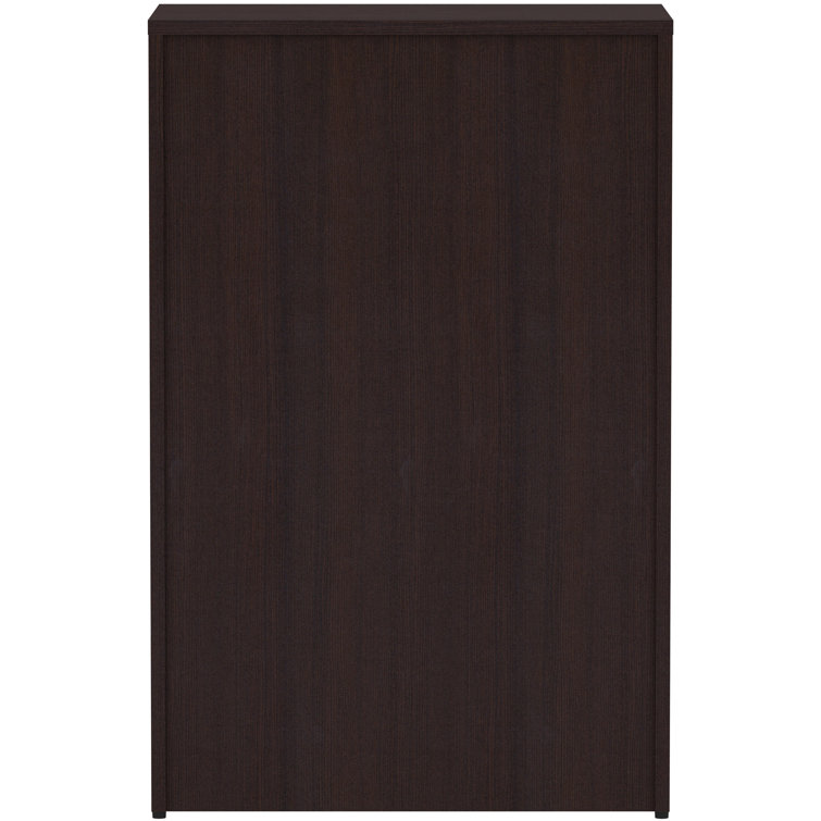 Espresso 4-Drawer Lockable Lateral File Cabinet