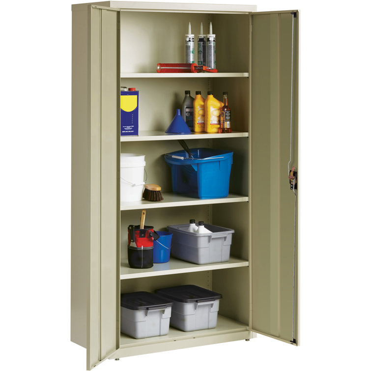 Putty Steel Lockable Office Cabinet with Adjustable Shelving