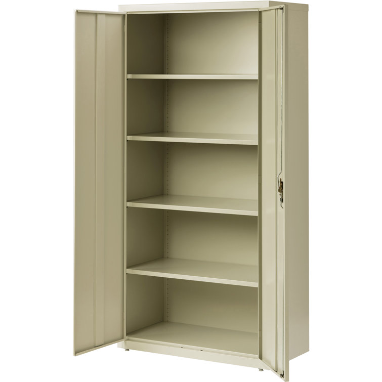 Putty Steel Lockable Office Cabinet with Adjustable Shelving