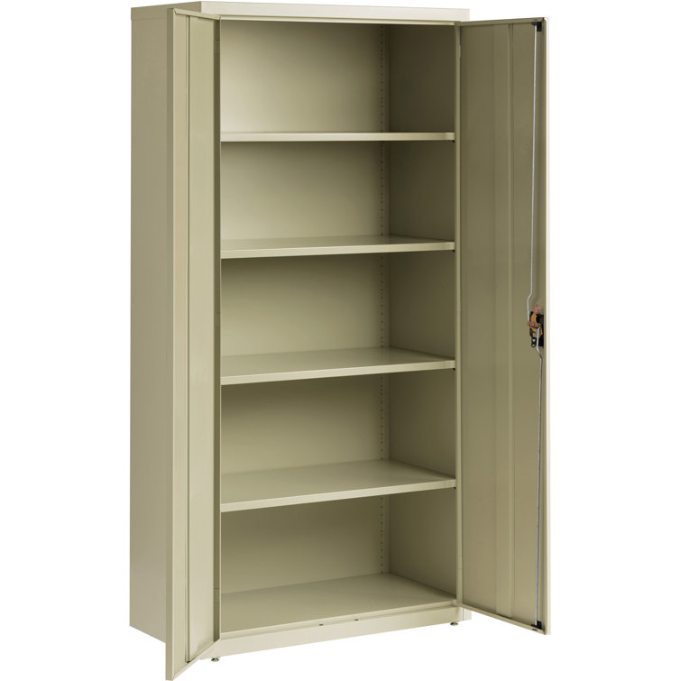 Putty Steel Lockable Office Cabinet with Adjustable Shelving