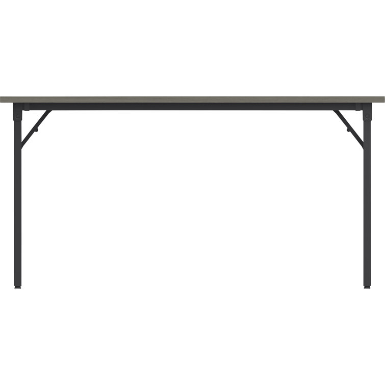 Gray Folding Training Table with Metal Frame, 60" x 18"