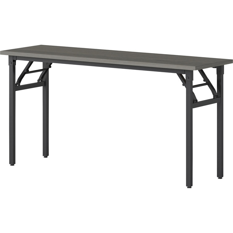 Gray Folding Training Table with Metal Frame, 60" x 18"
