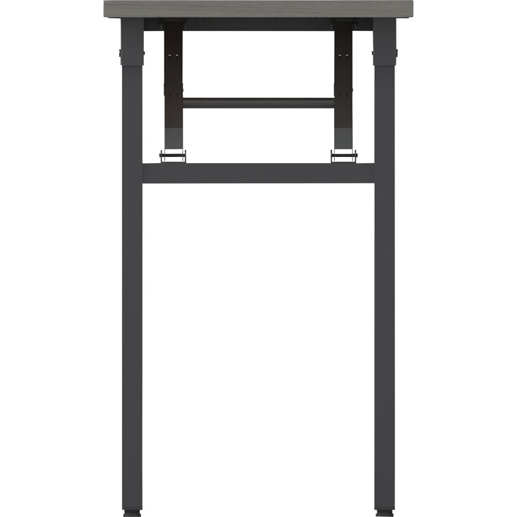 Gray Folding Training Table with Metal Frame, 60" x 18"