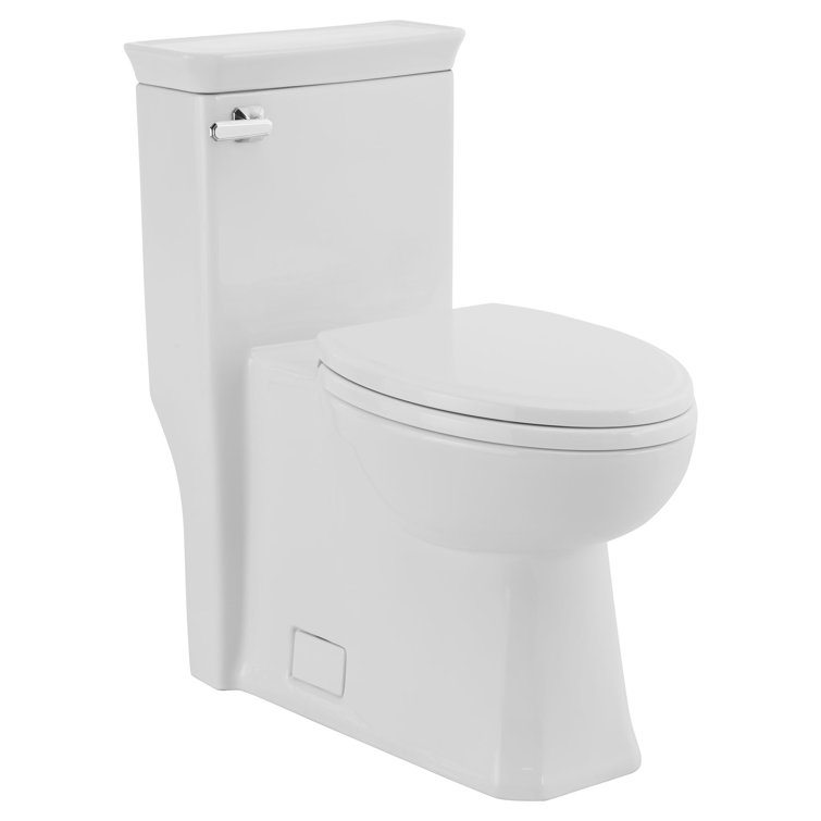Canvas White High Efficiency One-Piece Elongated Toilet