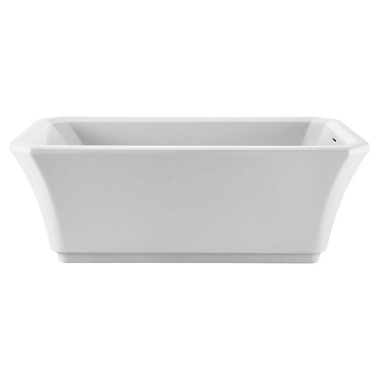 Belshire 36'' White Acrylic Freestanding Soaking Tub