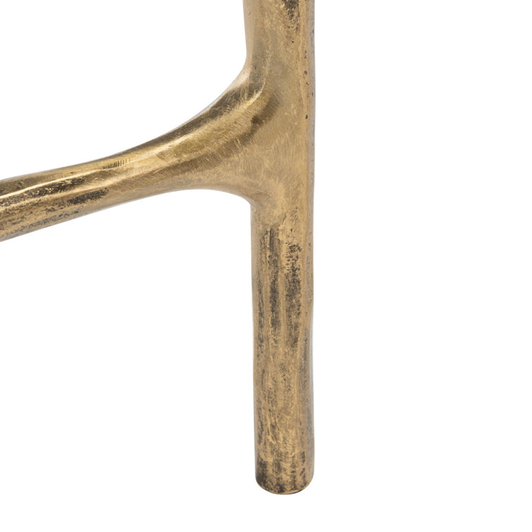 Evelynn 54'' Brass and Glass Elegant Console Table
