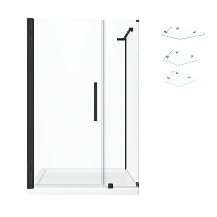 Pasadena Frameless Reversible Shower Kit with Oil Rubbed Bronze Finish