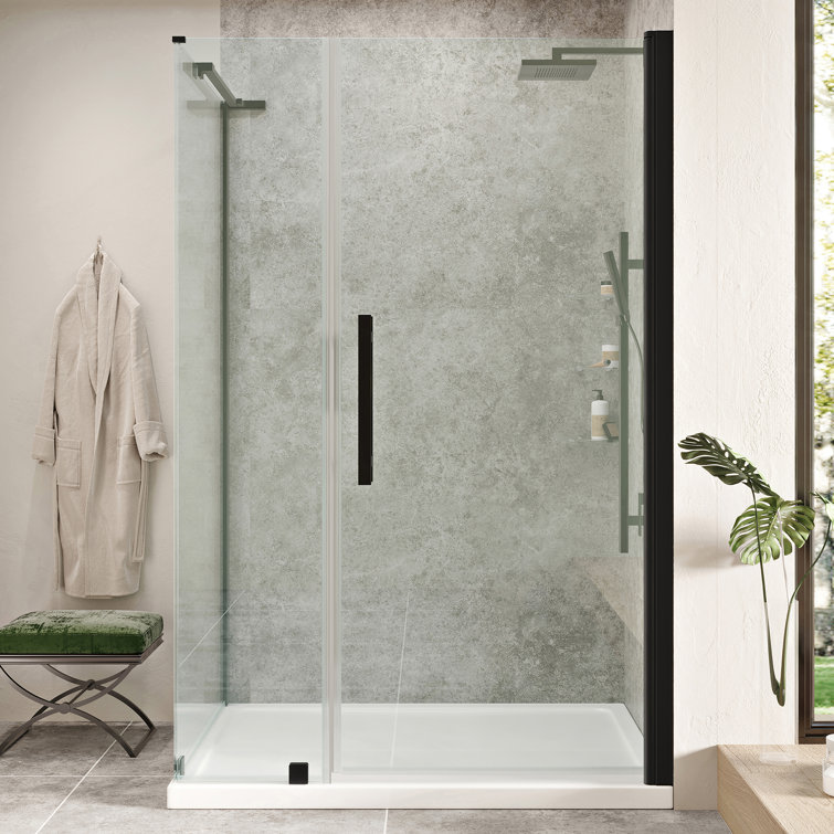 Pasadena Frameless Reversible Shower Kit with Oil Rubbed Bronze Finish