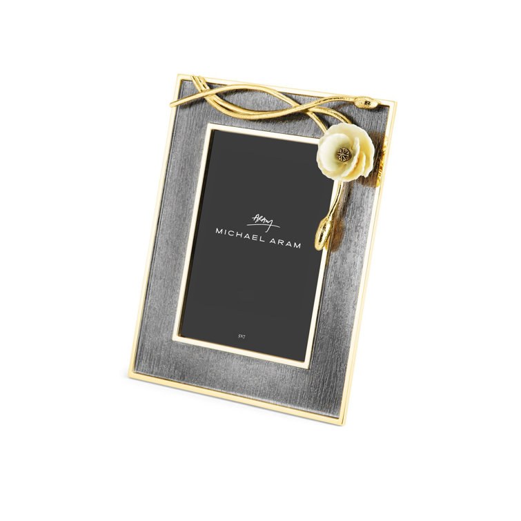 Classic 5x7 Gold and Black Anemone Picture Frame