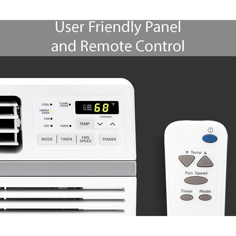 White 10,000 BTU Window Air Conditioner with Remote Control