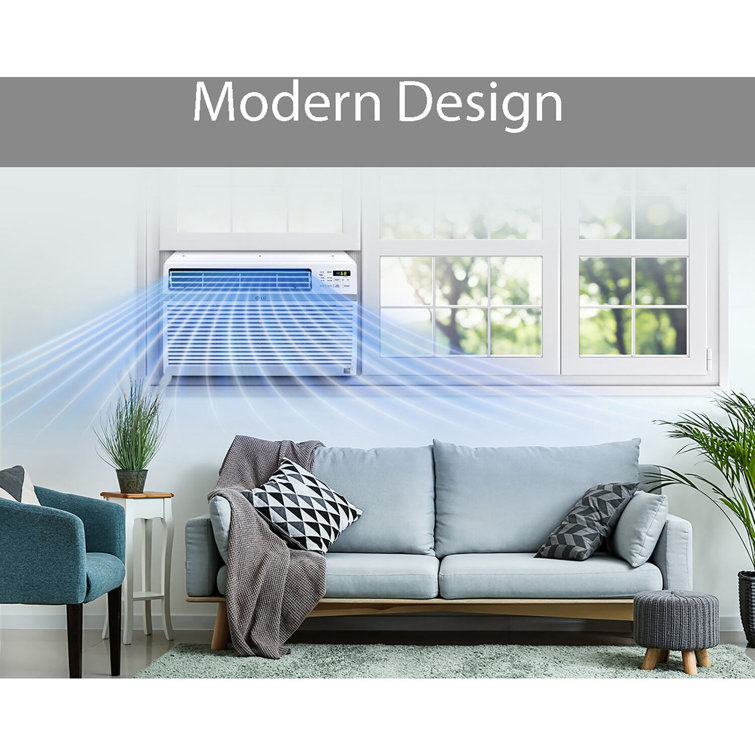 LG 12,000 BTU White Smart Window Air Conditioner with Remote