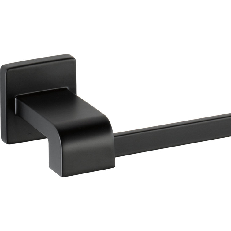 Ara 24-inch Matte Black Wall Mounted Towel Bar