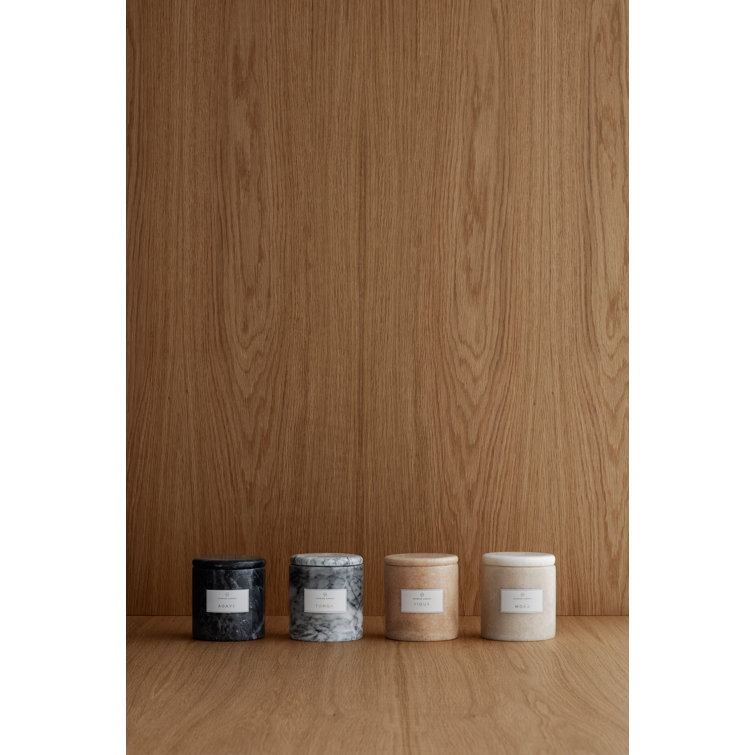 Mora Gray Soy Scented Candle with Marble Container