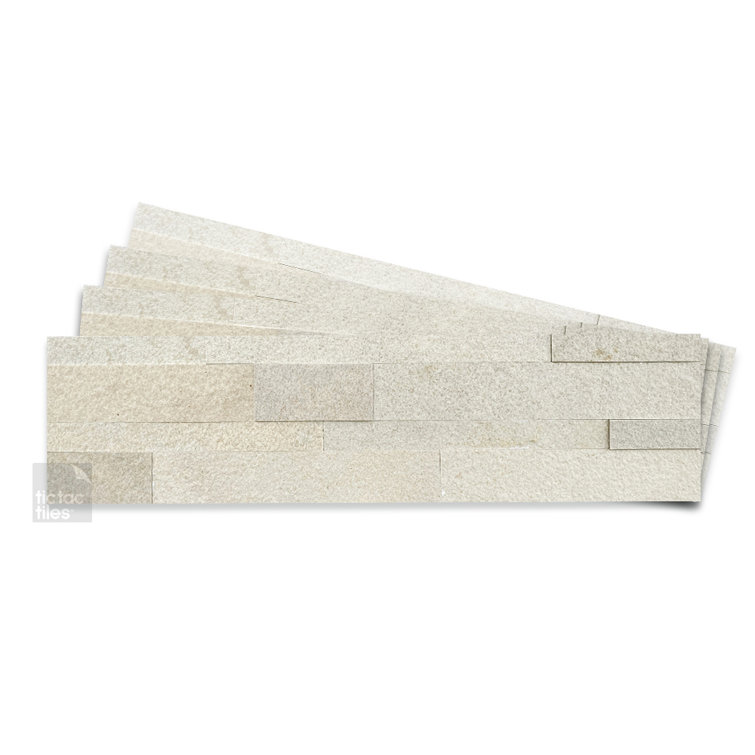 Stone Beige Peel and Stick Natural Stone Mosaic Tile