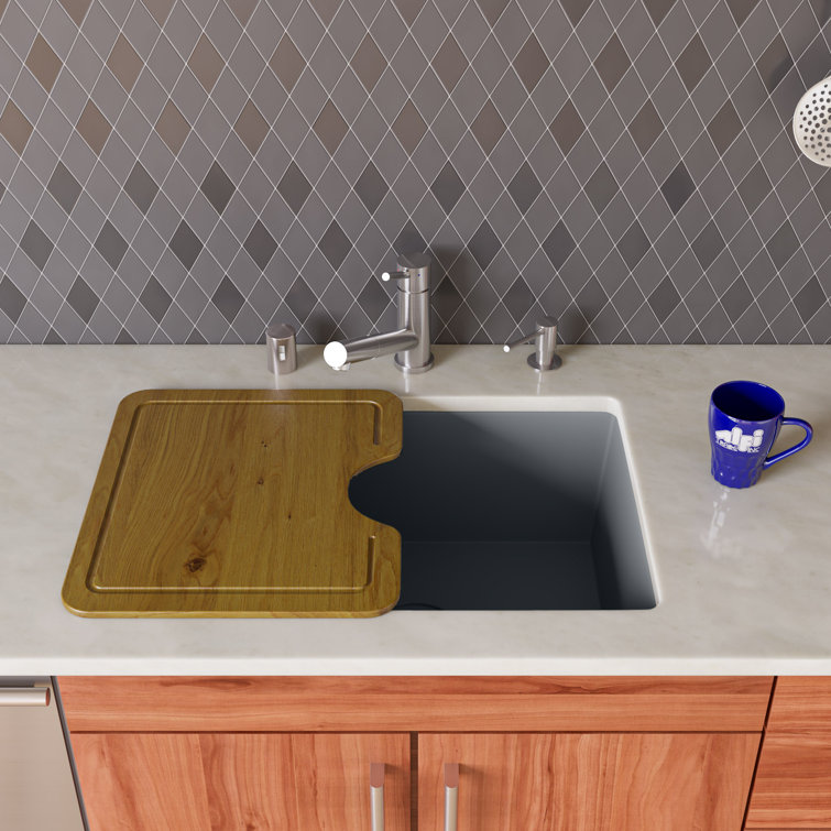 Titanium 24'' Undermount Single Bowl Granite Composite Sink